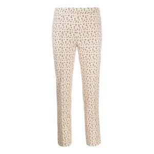 AKRIS PUNTO Patterned Trousers In Neutrals Size 4